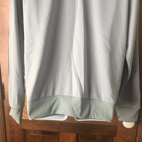 Guess Silver-Gray w/Black Stripes Zip-Up Jacket Large - Picture 12 of 13